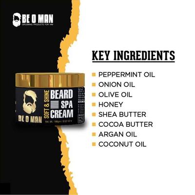 Be O Man Beard Spa Cream - Soft & Shine 100 gm - Beard Cream