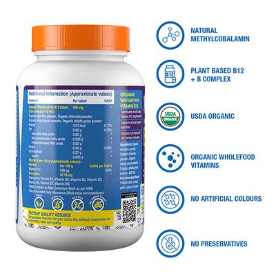 Fast&Up Plant Based B-12 + B-Complex Uncoated Tablet 60's - Multi-Vitamins