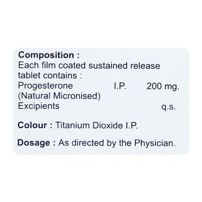 PROGEST SR 200 Tablet 10's - Hormonal Therapy-Oes