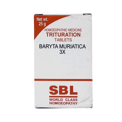 SBL Baryta Muriatica 3X Tablet 25 gm - Triturations (Homeo Tablets)
