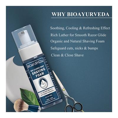 Bioayurveda Bio Classic Mint Shaving Foam 150 gm - Shaving Foams