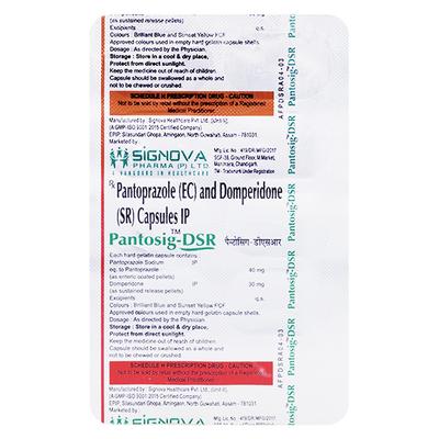 PANTOSIG DSR 30/40mg Capsule 10's - Ulcer/Reflux/Flatulence-Aaa