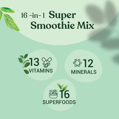 Kapiva 16-in-1 Smoothie Mix Powder - Chocolate Flavour 400 gm - Health Products