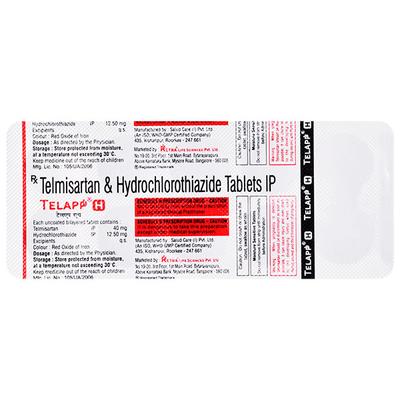 TELAPP H 40mg Tablet 10's - Hypertension-Ang