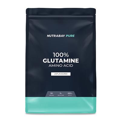 Nutrabay Pure 100% L-Glutamine Amino Acid - Unflavoured 250 gm - Amino Acids
