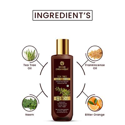 Khadi Organique Hair Cleanser - Tea Tree 200 ml - Personal Care (Ayush)