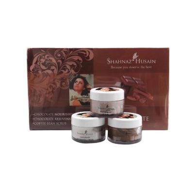 Shahnaz Husain Chocolate Plus Mini Kit (Pack of 3 x 10 gm) - Scrubs & Exfoliants