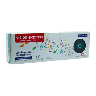 Vision Express Contact Lens Daily Disposable Hydrogel - (-9) Spherical - Eyecare Lenses