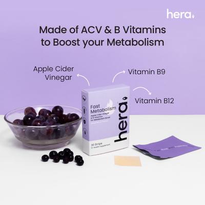 Hera Fast Metabolism Health Supplement Strips - Mixed Berry Flavour (Pack of 3 X 30's) 1's - Multi-Vitamins