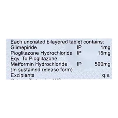 VEDAPRIDE MP 1mg Tablet 10's - Diabetes-Ant