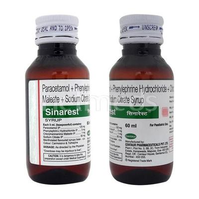 Sinarest Syrup 60ml - Cough And Cold-Cou