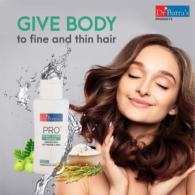 Dr Batra's PRO+ Intense Volume Shampoo 500 ml + Anti-Dandruff Hair Serum 125 ml + Conditioner 100 ml - Hair Treatment