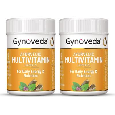 Gynoveda Ayurvedic Multivitamin Capsule (Pack of 2 x 30's) - Multi-Vitamins