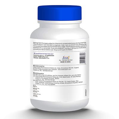 Healthvit Vitamin B12 + D3 with Folic Acid Tablet 60's (N) - Multi-Vitamins