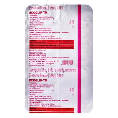 ECOGLIP TM Tablet 10's - Diabetes-Ant