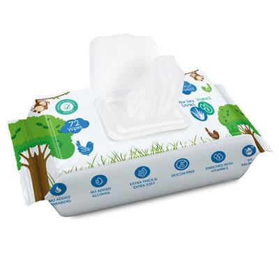 AroKleen Clean & Protect Baby Wipes - Aloe Vera Extract & Vitamin E (Pack of 12 x 72's) 1's - Diapers & Wipes
