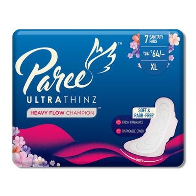 Paree Ultra Thinz Sanitary Pads (XL) 7's - Sanitary Napkins