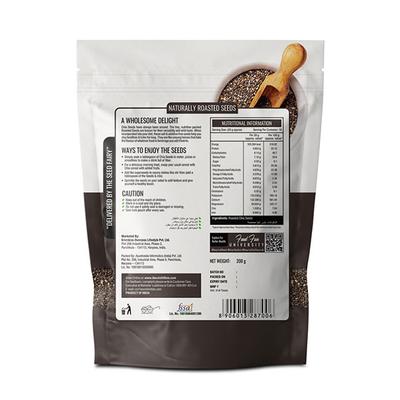 Nourishvitals Chia Roasted Seeds 200 gm - Nutritional Bars