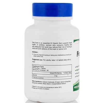 HealthVit Folic Acid 2 mg Tablets 60's - General Health