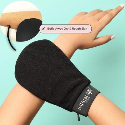 Natural Vibes Deep Cleanse & Exfoliating Routine Shower Gel Body Wash + Scrubbing Glove 300 ml - Bath Kits & Sets