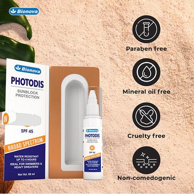 Bionova Photodis SPF 45 Sunblock Protection Lotion 60 ml - Face Sunscreen