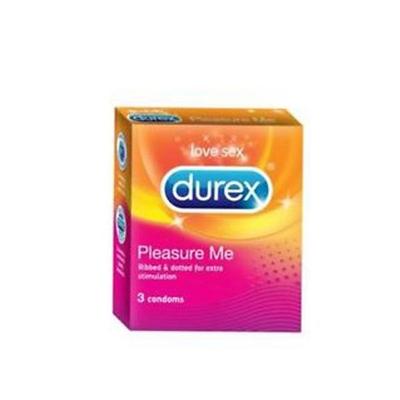 Durex Condoms - Pleasure Me 3's - Plain/Flavoured Condoms