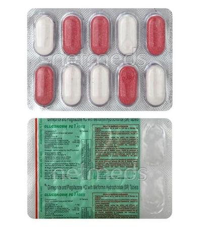Gluconorm PG Forte 1mg Tablet 10'S - Diabetes-Ant