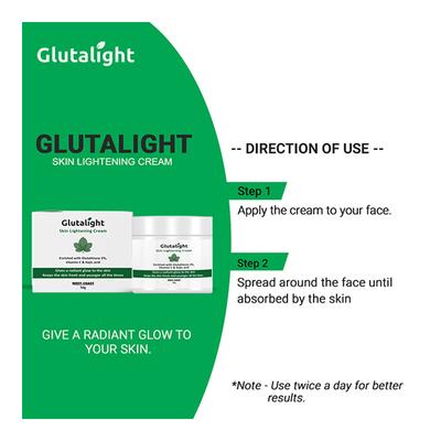 Healthvit Glutalight Skin Whitening Cream 50 gm - Face Creams