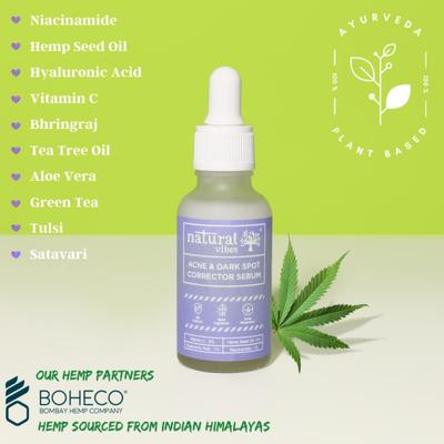 Natural Vibes Acne & Dark Spot Corrector Serum 30 ml - Face Serum