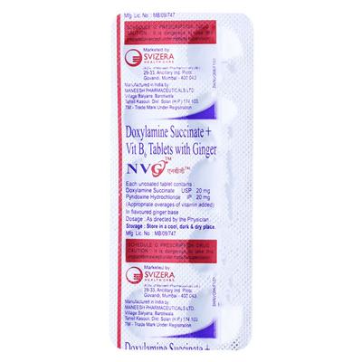 NVG Tablet 10's - Vomitting/Emesis-Ant