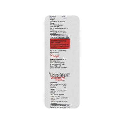 Gliclapack 40mg Tablet 10'S - Diabetes-Ant