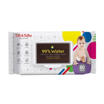 Tiffy & Toffee Chlorine Free Wet Wipes - Aloe Vera 80's (Buy 3 Get 3 Free) - Diapers & Wipes
