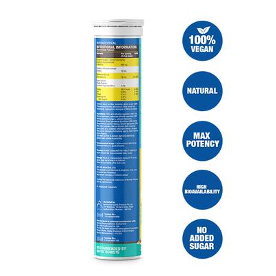 Fast&Up Curcumin 500 mg Effervescent Tablet - Mango Flavour 25's - Herbal Dietary Supplement