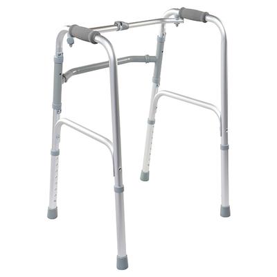 Entros Reciprocating Folding Walker - Silver (SC4005S) - Wheelchairs & Walking Sticks