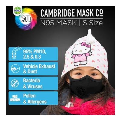 Dettol Cambridge Basic N95 Mask - Anti Virus, Reusable & Washable  (Black, S) - Face Mask