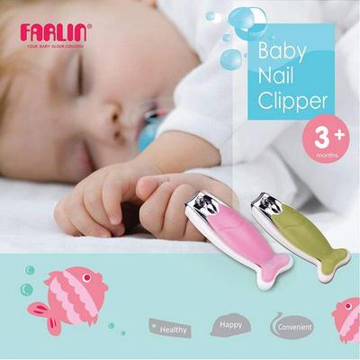 Farlin Fish Shape Nail Clipper - Green 1's - Baby Grooming