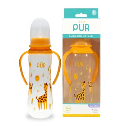 Pur Feeding Bottle with Handle - Yellow 250 ml - Feeding & Nursing