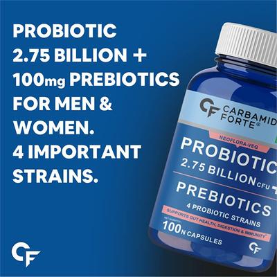 CF Neoflora-Veg Probiotics Supplement with Prebiotics Capsule 100's - Digestive Health