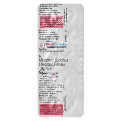 Myoprol XL 25mg Tablet 10'S - Hypertension-Bet