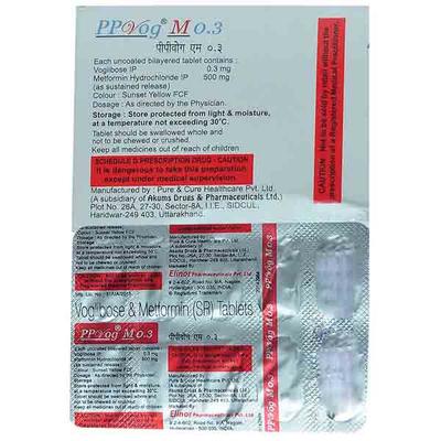 PPVOG M 0.3mg Tablet 10's - Diabetes-Ant