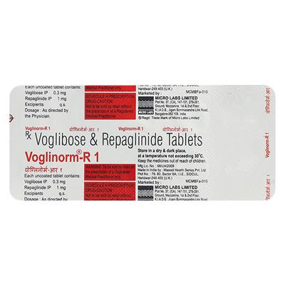 VOGLINORM R 1 Tablet 10's - Diabetes-Ant