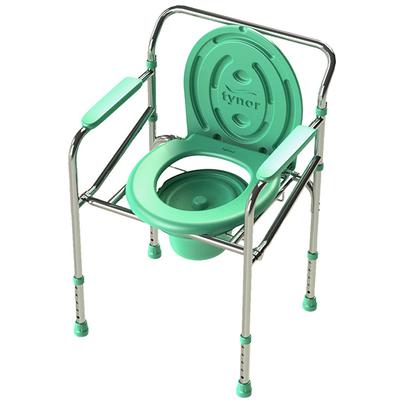 Tynor Commode Chair (UN) (L 35) - Silver - Wheelchairs & Walking Sticks