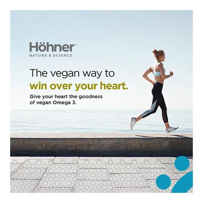 Hohner Omega 3 EPA & DHA Veg Capsule 60's - Omega Fish Oil Fatty Acids