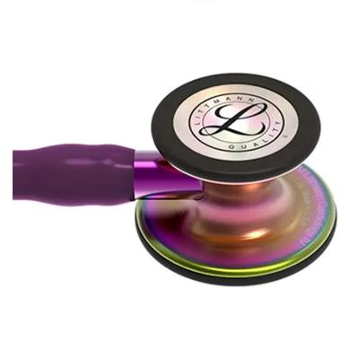3M Littmann Cardiology IV Stethoscope - Rainbow Checstpiece with Plum Tube and Violet Stem (6205) - Stethoscopes