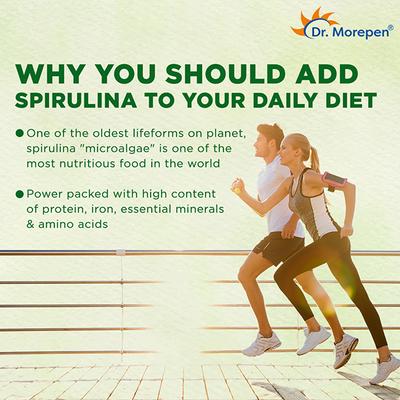 Dr. Morepen Spirulina Superfood Tablet 60's - Herbal Dietary Supplement