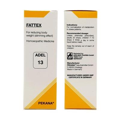 Adel 13 Fattex Weight Management Drops 20 ml - Homeopathic Drops
