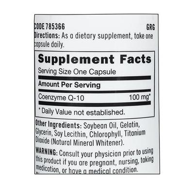 GNC Coenzyme Q10 100 mg Softgel 30's - Co-Q