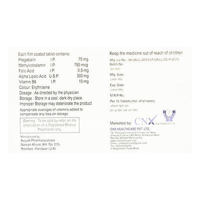 BECOCNX PM Tablet 10's - Neuropathic Pain-Dru