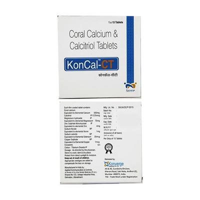 Koncal CT 500mg Tablet 15'S - Supplements-Cal