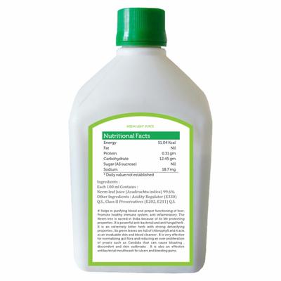 Bhumija Lifesciences Neem Leaf Juice 1 litre - Ayurvedic Juices